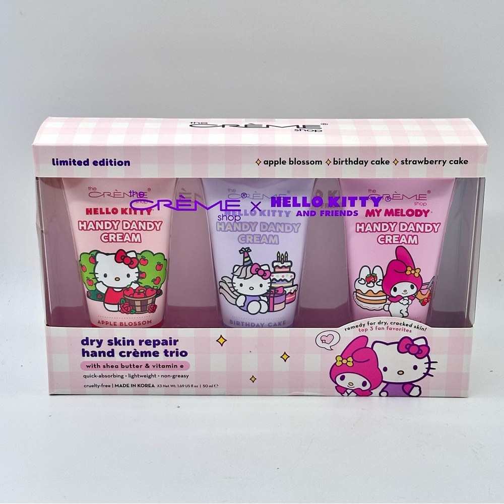 The Crème Shop x Hello Kitty and Friends Handy Dandy Cream Set of 3